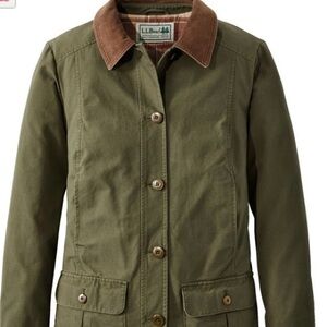 NWT L.L. Bean Women's Adirondack Barn Coat, Flannel-Lined. Size Medium.